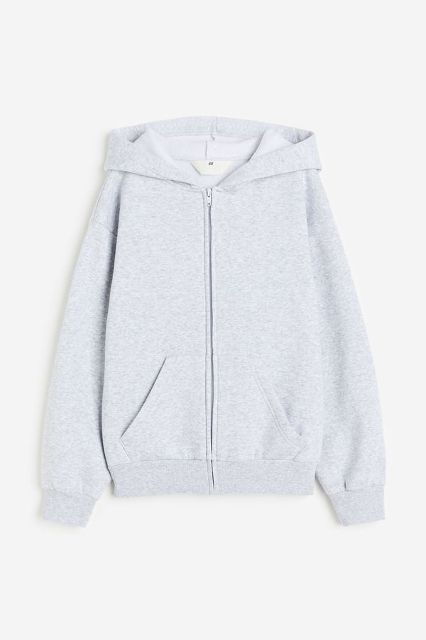 Polerón hoodie con cierre oversize