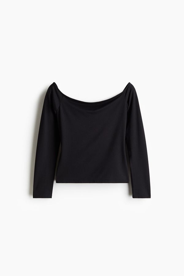 Top off-the-shoulder en punto