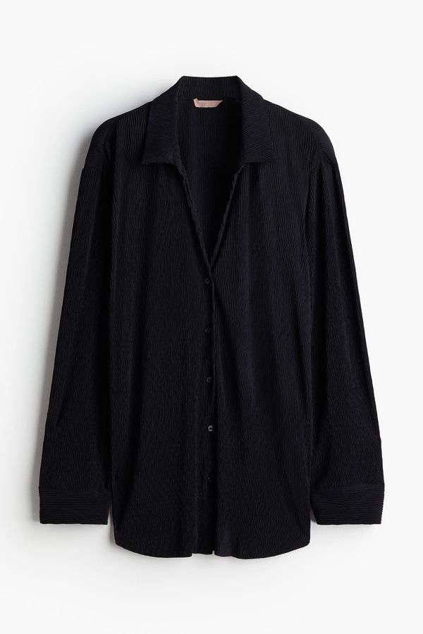 Camisa loungewear con efecto arrugado