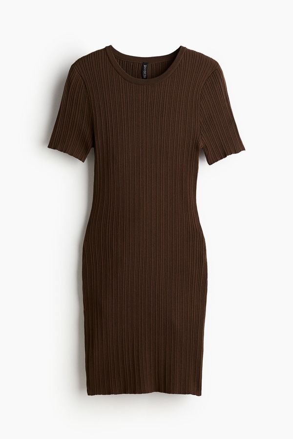 Vestido bodycon en punto acanalado