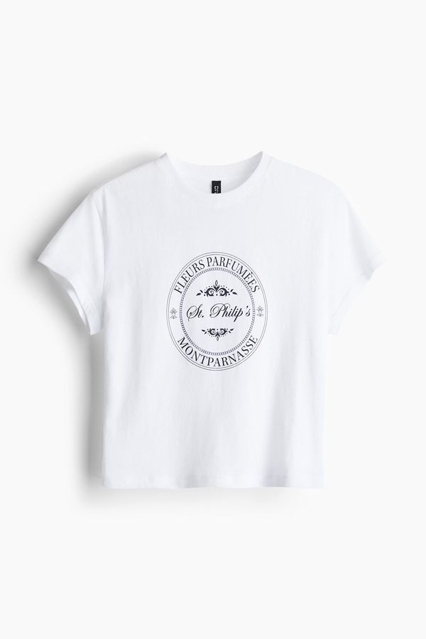 Polera con motivo estampado