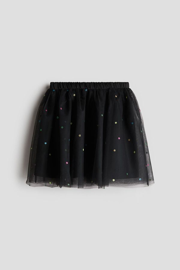 Falda de tul con glitter
