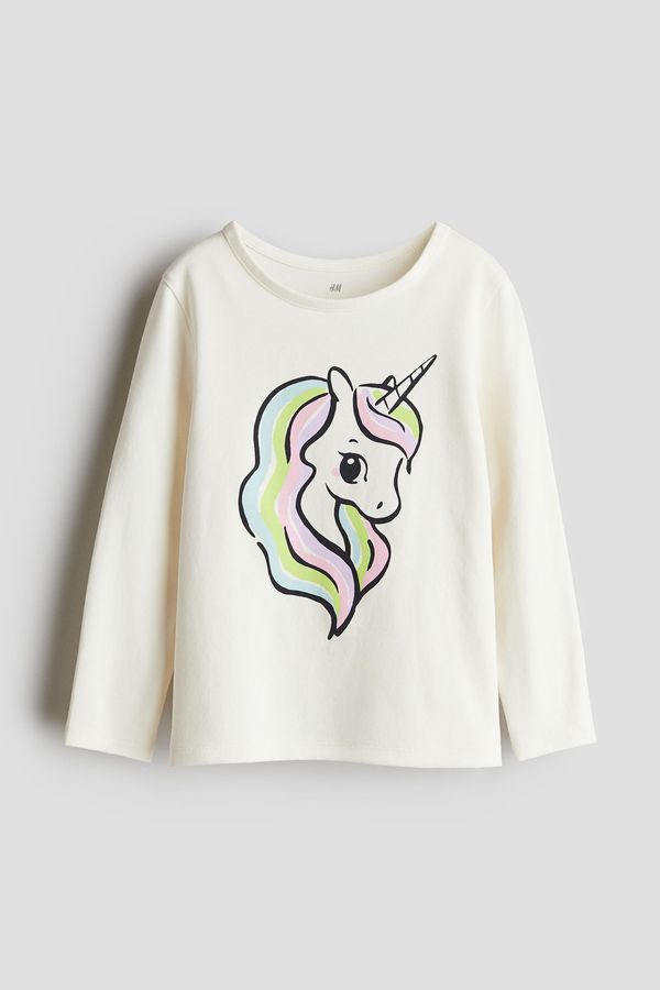 Polera estampada de punto