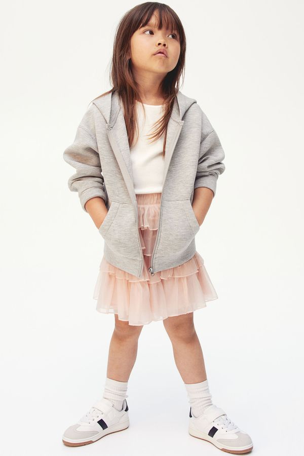 Polerón hoodie con cierre efecto neopreno