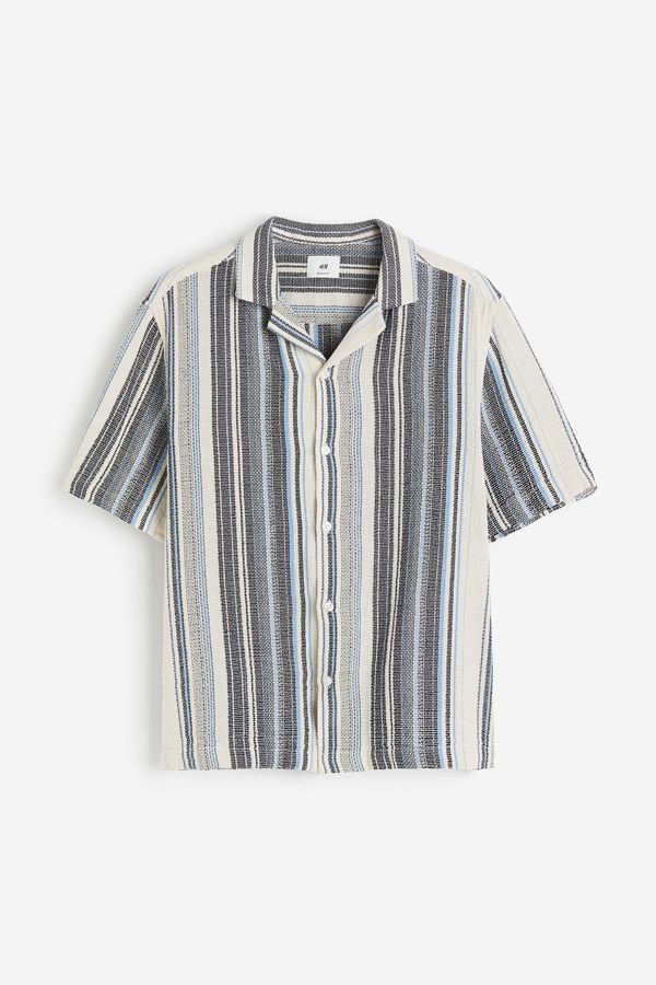 Camisa resort en punto texturizado Regular Fit