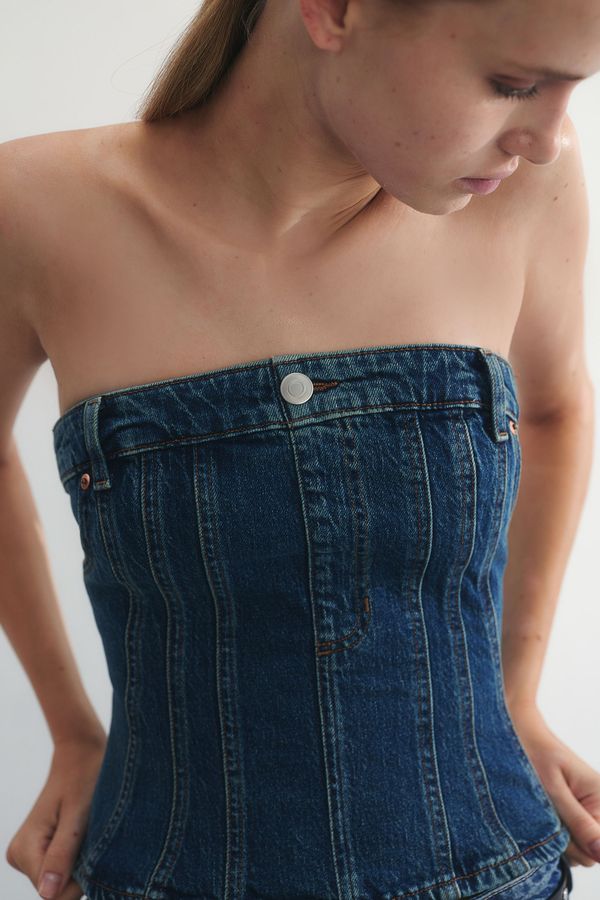 Bustier denim