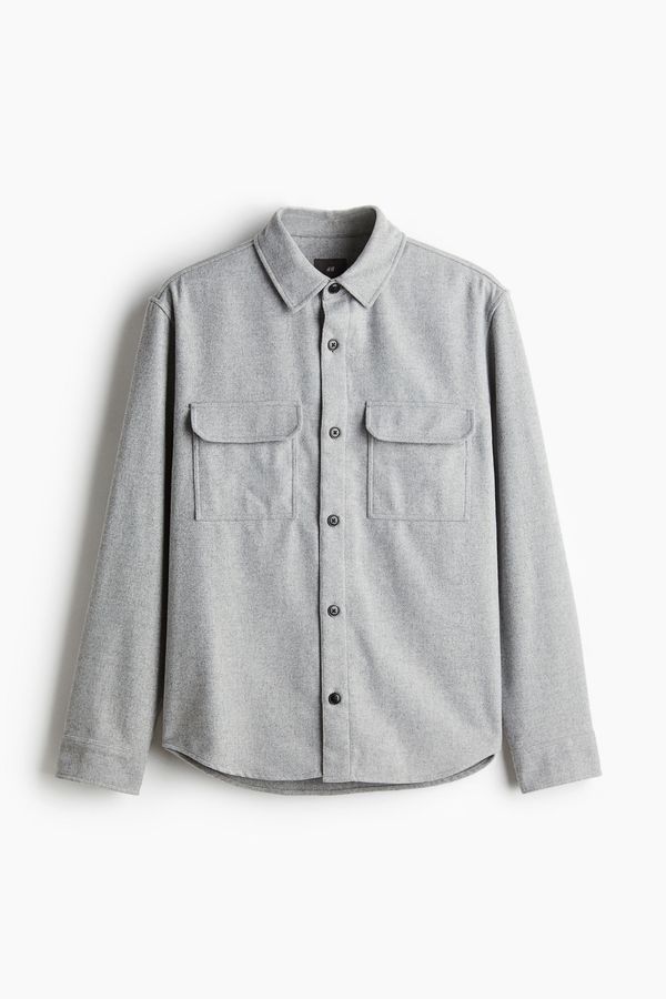 Overshirt de fieltro Regular Fit