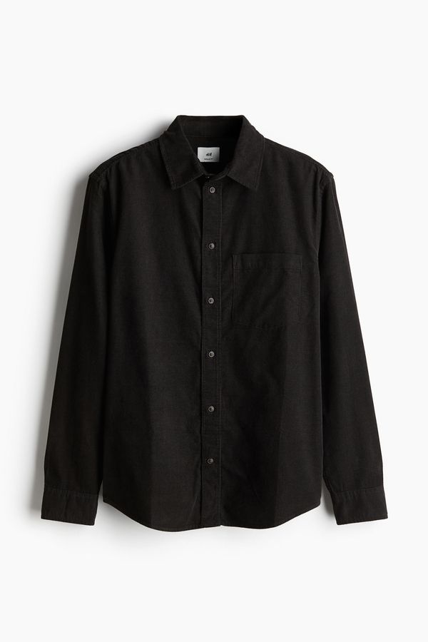 Camisa de cotelé Regular Fit