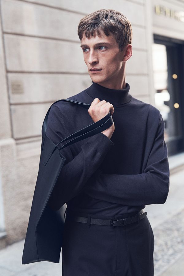 Sweater beatle en punto fino Slim Fit