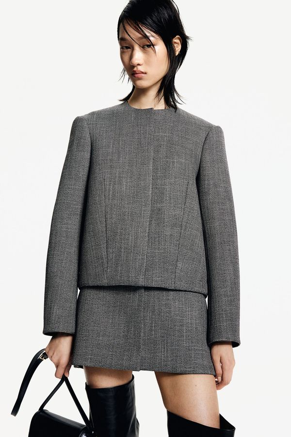 Chaqueta estructurada de sarga