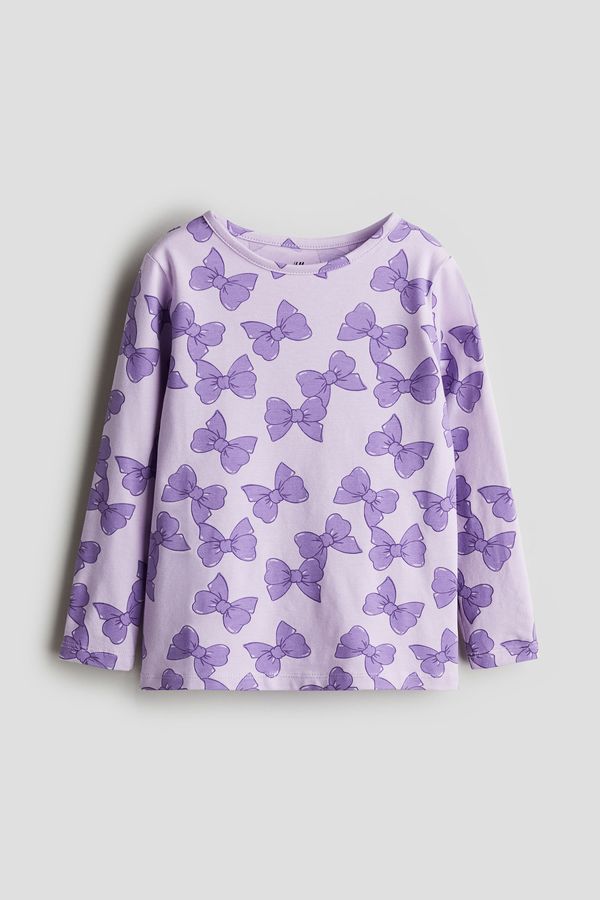Polera estampada de punto