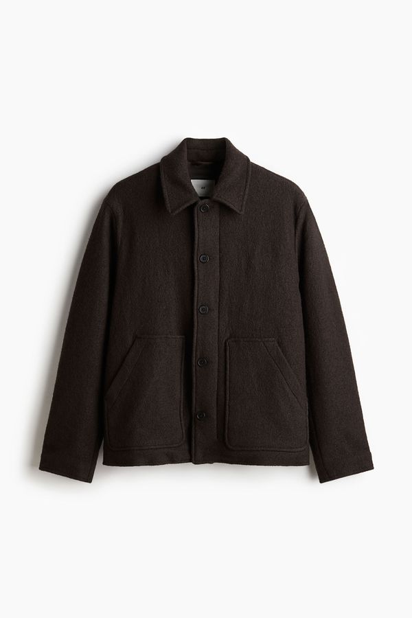 Chaqueta en mezcla de lana Regular Fit