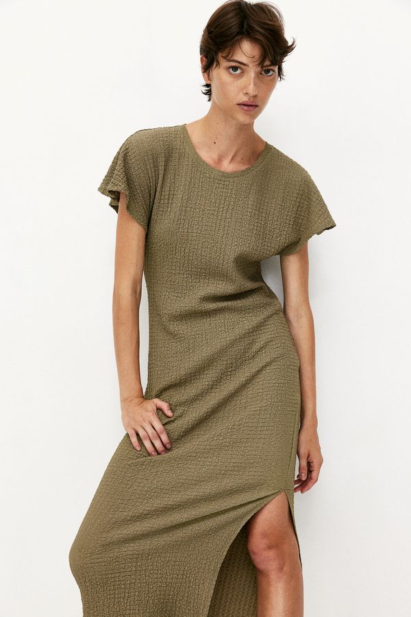 Vestido en punto con textura