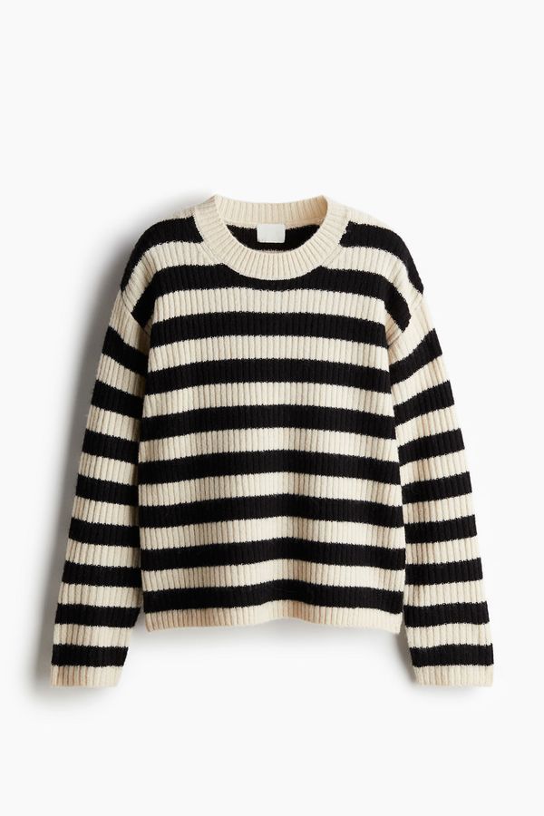 Sweater en punto acanalado