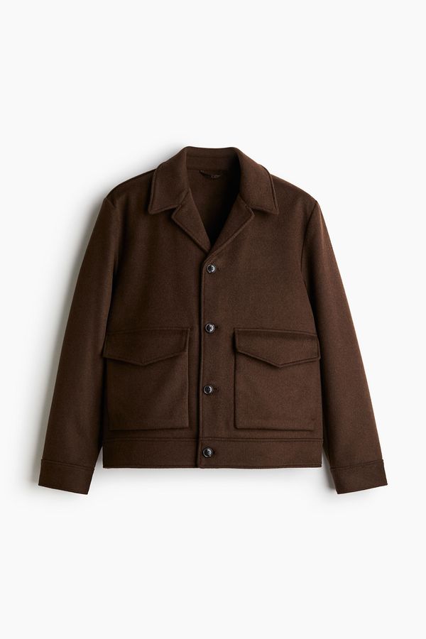 Chaqueta en mezcla de lana