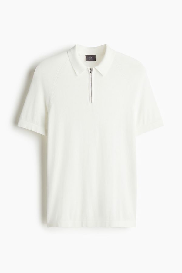 Polera polo con cierre Muscle Fit