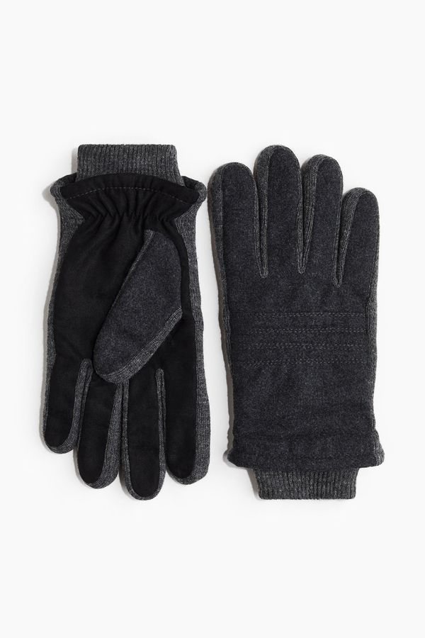 Guantes en mezcla de lana