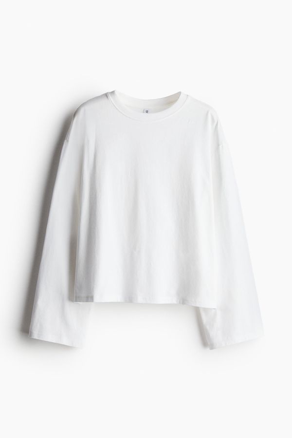 Polera de manga larga en algodón