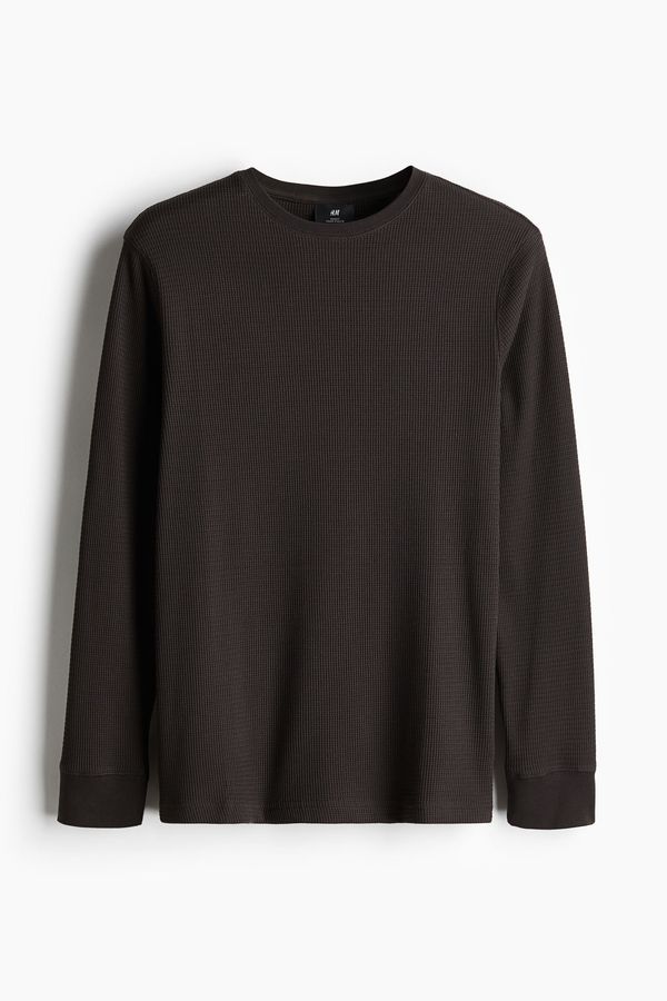 Polera en punto waffle Slim Fit