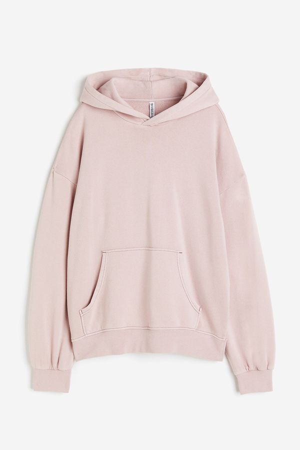 Polerón hoodie oversize con efecto lavado