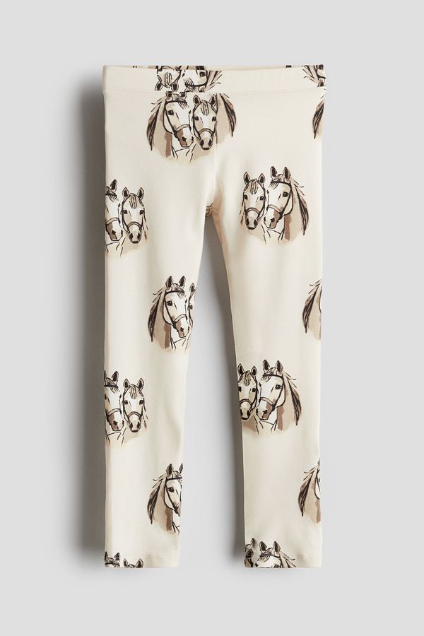 Leggings en punto estampado