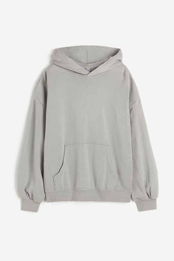 Polerón hoodie oversize con efecto lavado