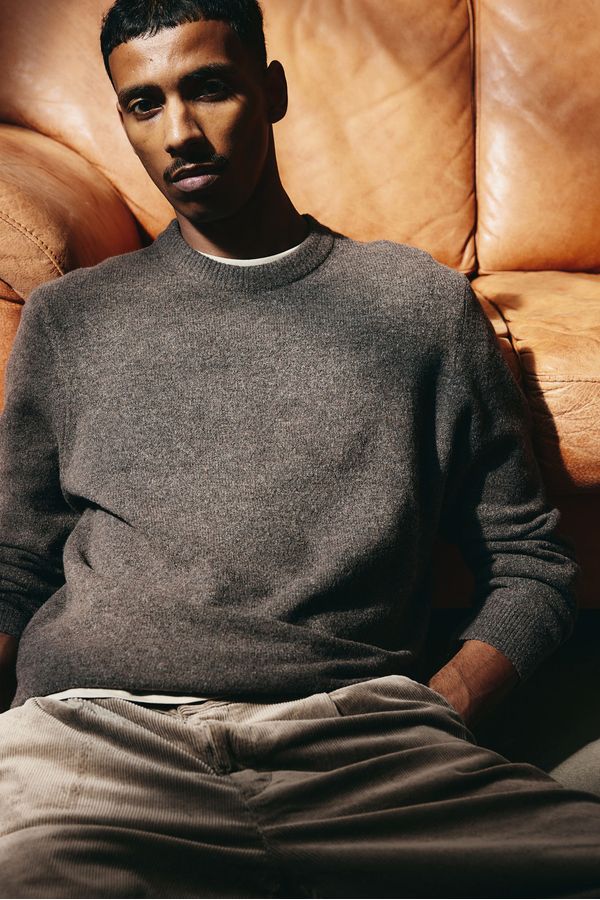 Sweater en punto fino Regular Fit