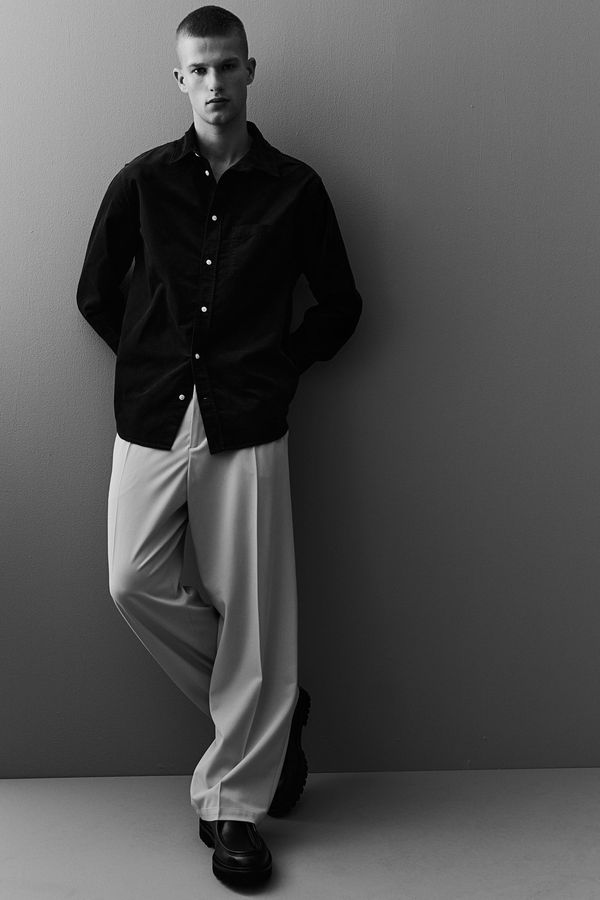 Camisa de cotelé Regular Fit