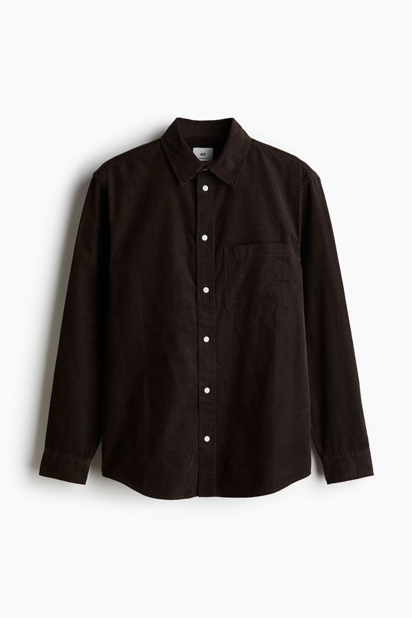 Camisa de cotelé Regular Fit