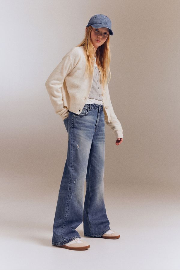 Baggy Fit Bootcut Leg Jeans