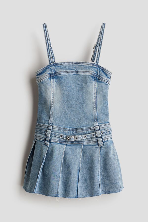 Vestido denim con tirantes finos