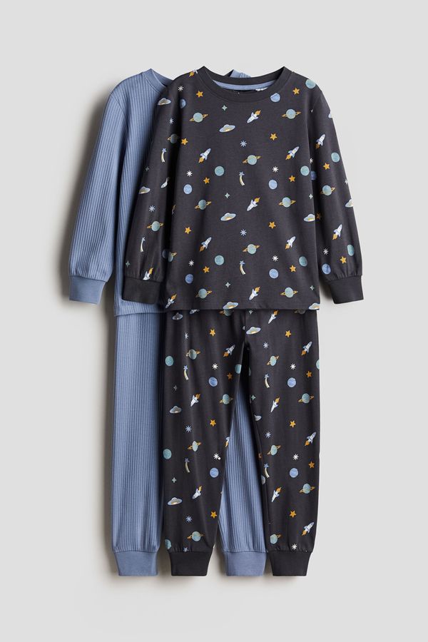 Pack de 2 pijamas de algodón con estampado