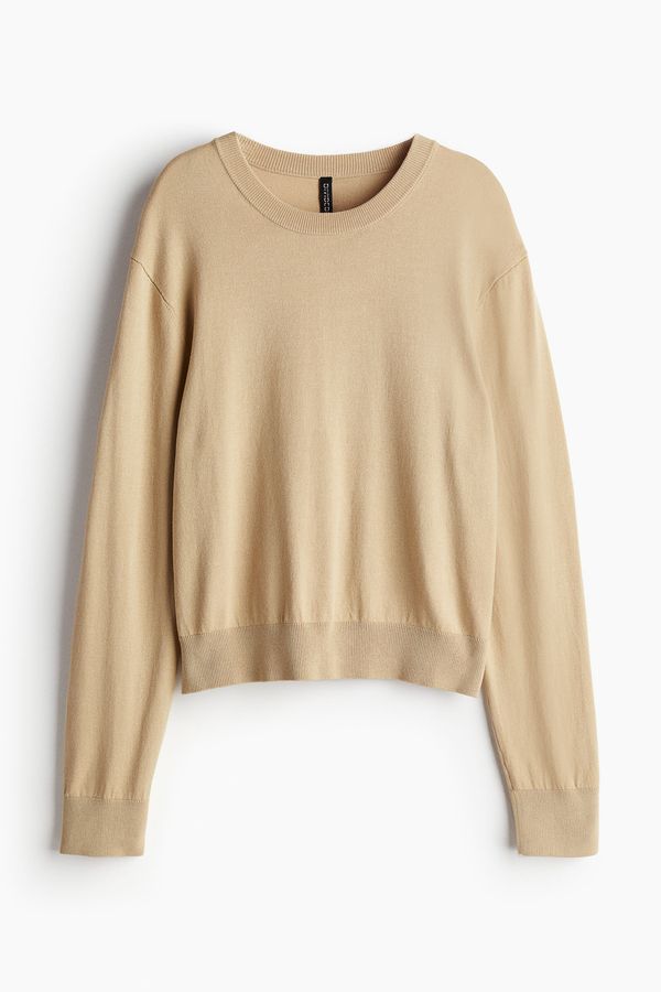 Sweater corto en punto fino