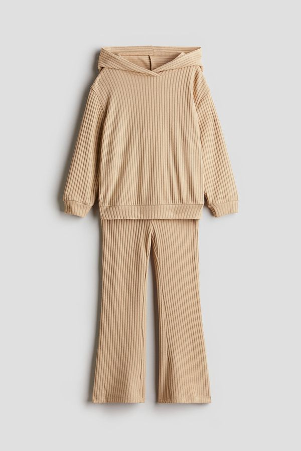 Conjunto de 2 piezas con polerón hoodie y leggings