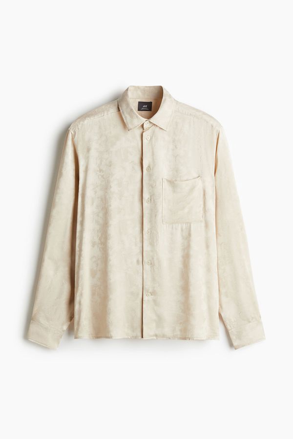 Camisa de satín Regular Fit