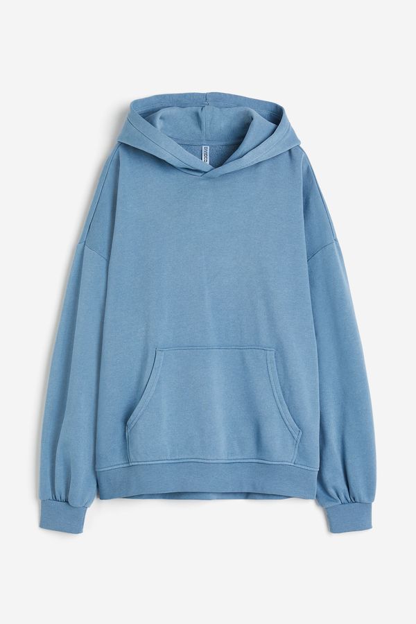 Polerón hoodie oversize con efecto lavado