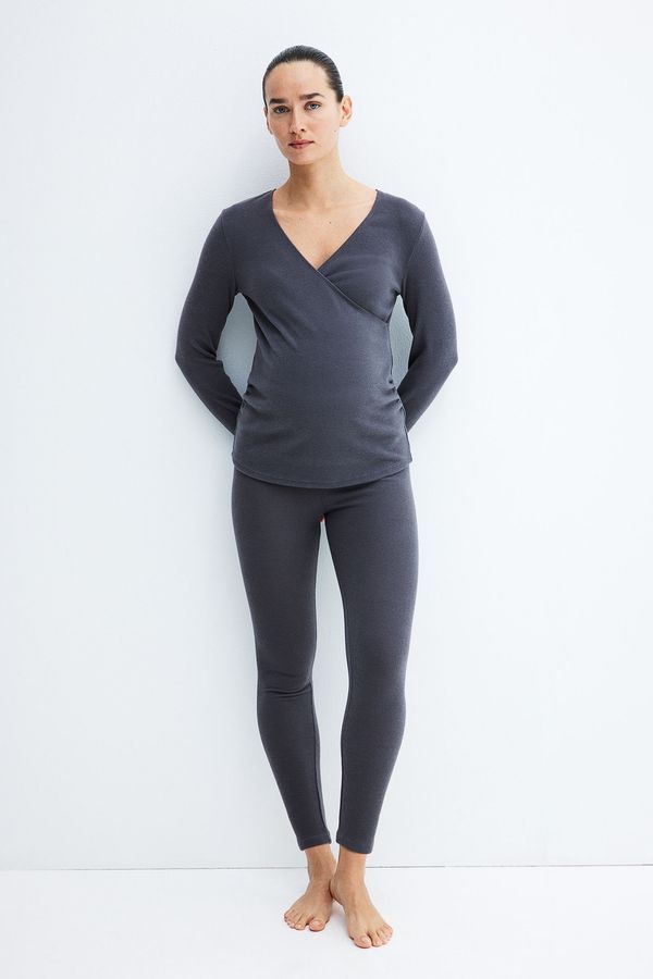 MAMA Leggings acanalados Before & After