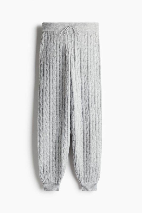 Joggers en punto trenzado