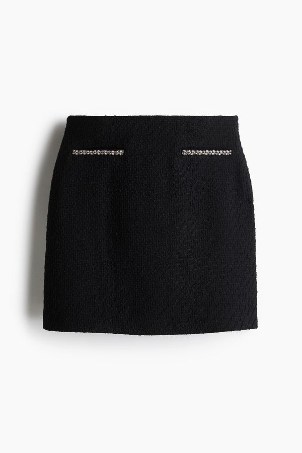 Minifalda de bouclé