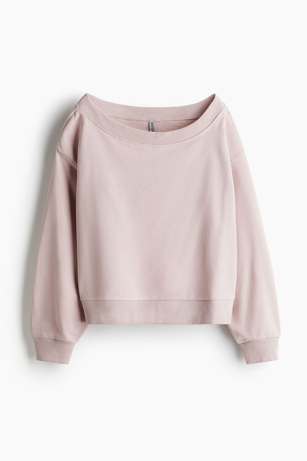 Polerón off-the-shoulder
