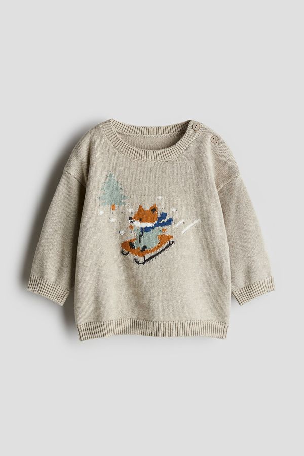 Sweater en punto de algodón