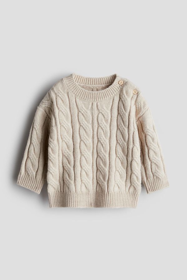 Sweater en punto trenzado