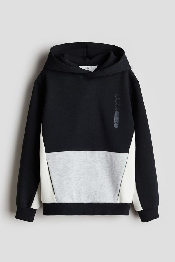 Polerón hoodie color block