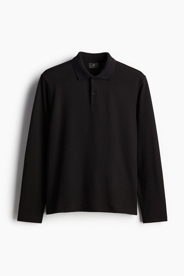 Polera polo acanalada Regular Fit