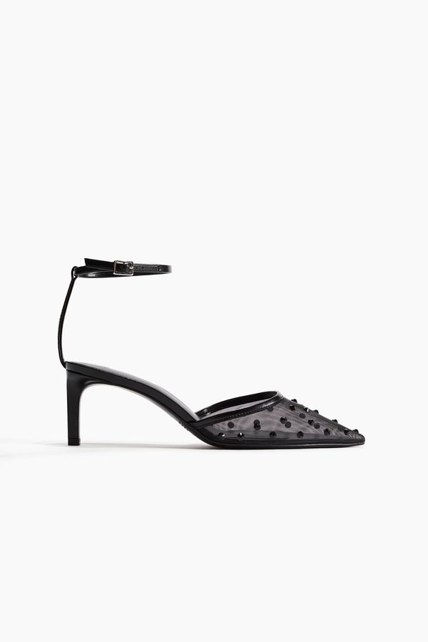 Zapatos reina de malla con strass