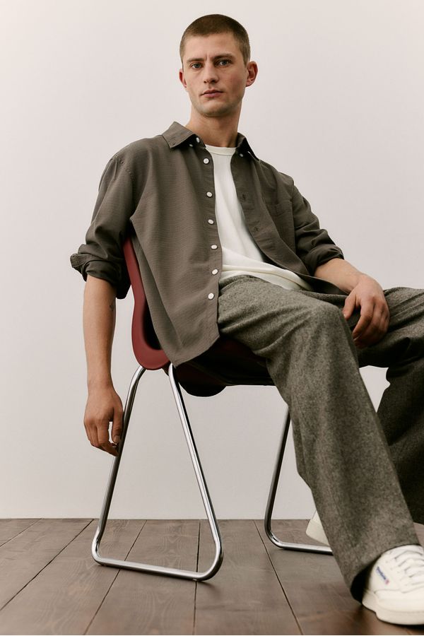 Camisa texturizada Regular Fit