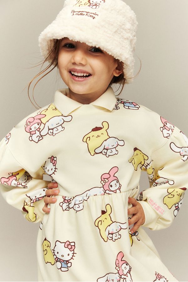 Vestido polerón estampado