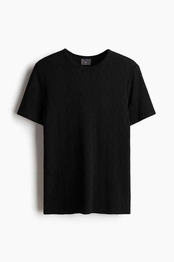 Polera con textura Slim Fit