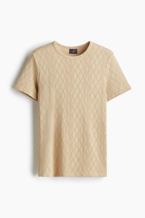 Polera con textura Slim Fit