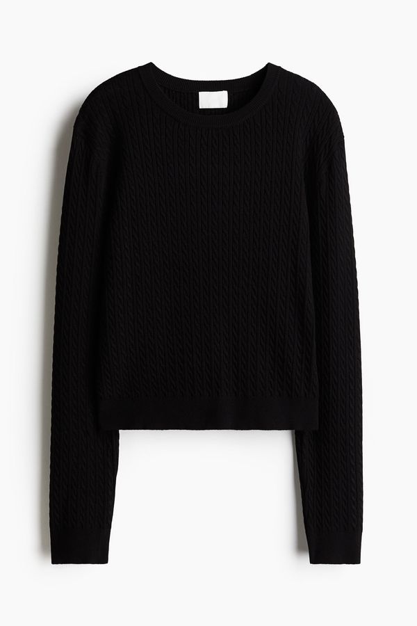 Sweater en punto trenzado